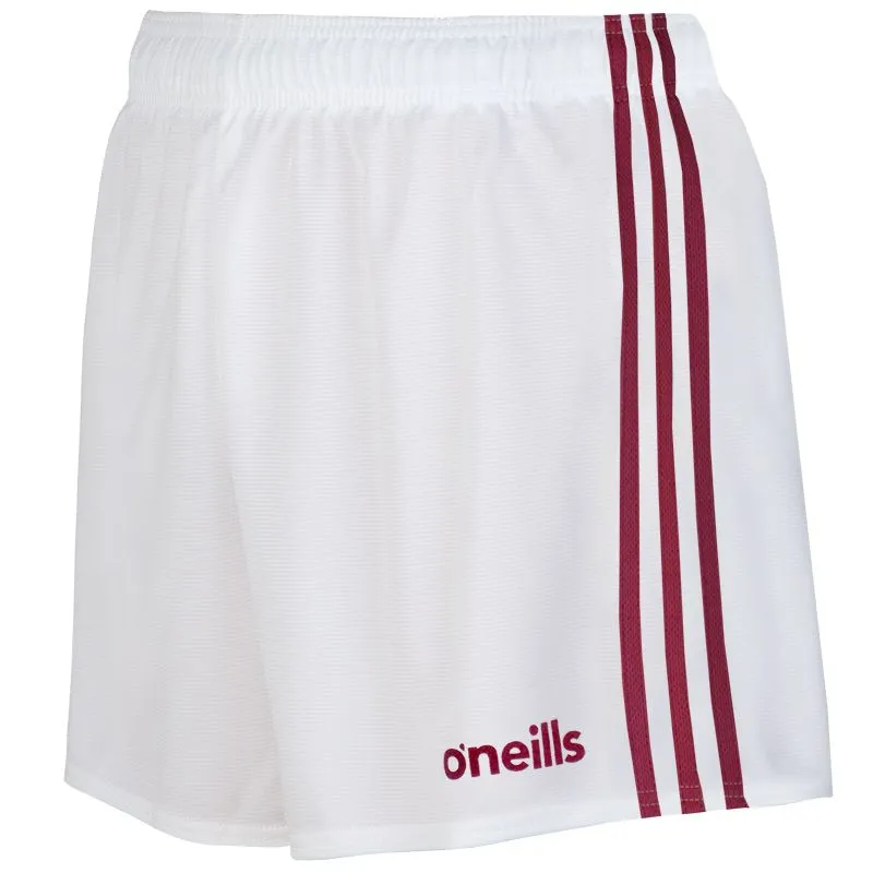 O'Neills Mourne Shorts White/Maroon
