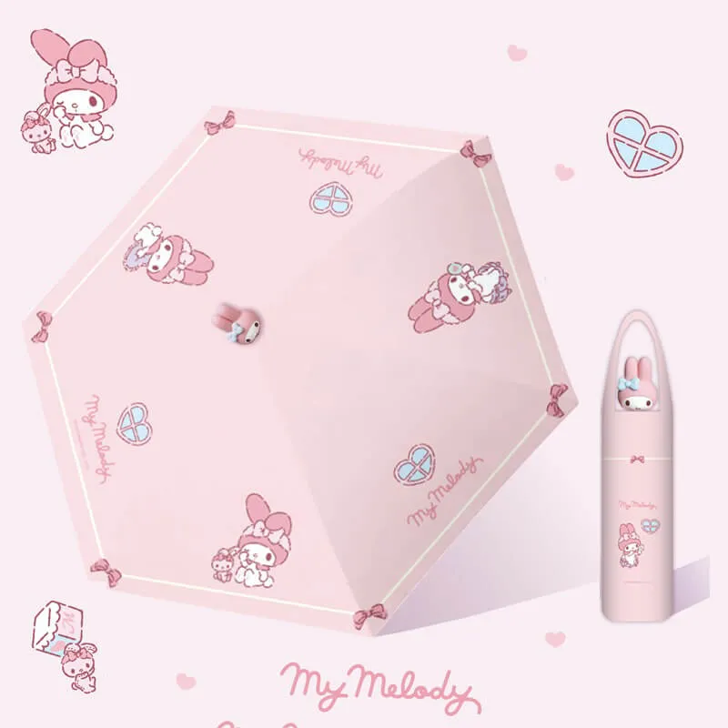 Pink My Melody Doll UV Protection Umbrellas