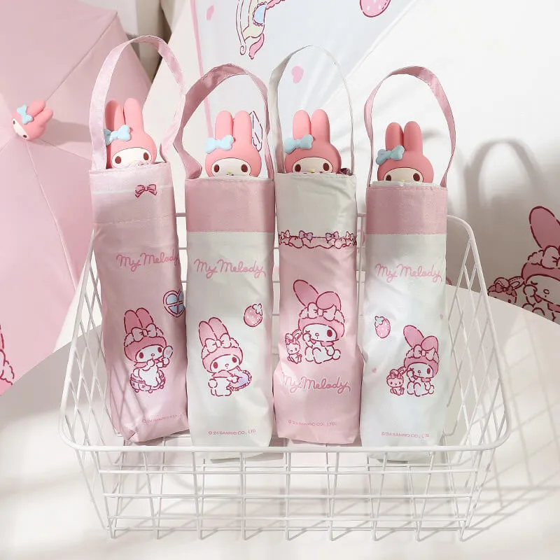 Pink My Melody Doll UV Protection Umbrellas
