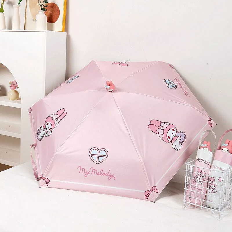 Pink My Melody Doll UV Protection Umbrellas