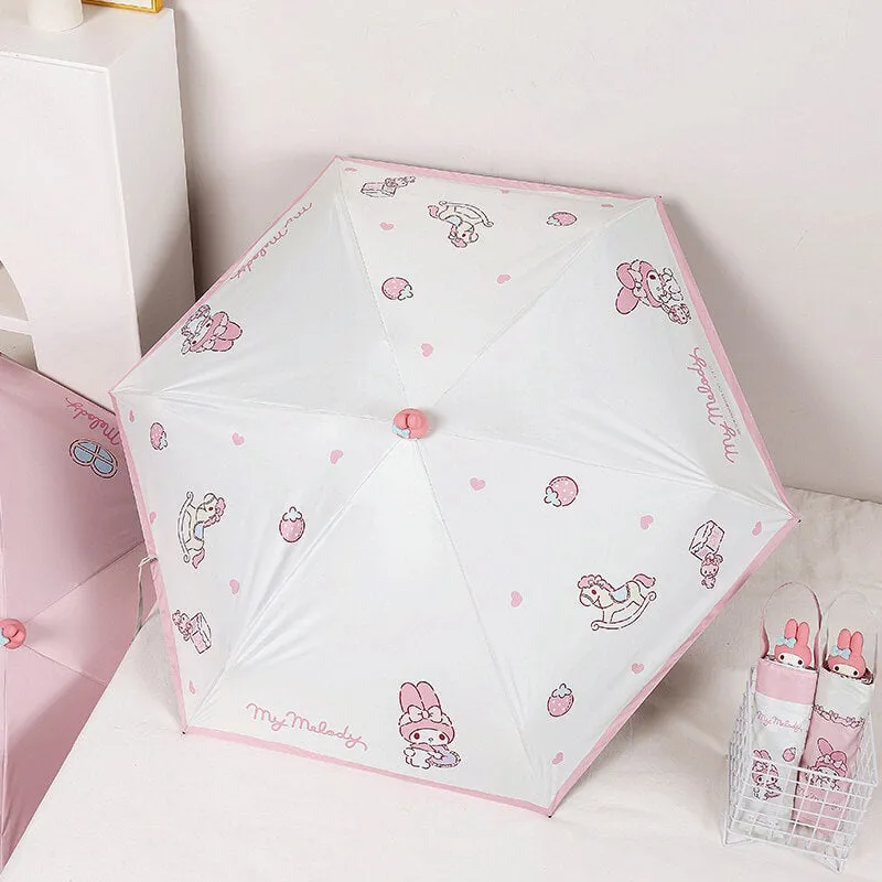 Pink My Melody Doll UV Protection Umbrellas