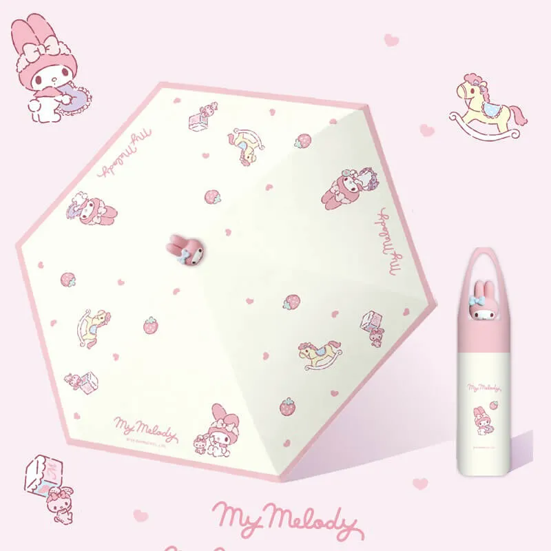 Pink My Melody Doll UV Protection Umbrellas