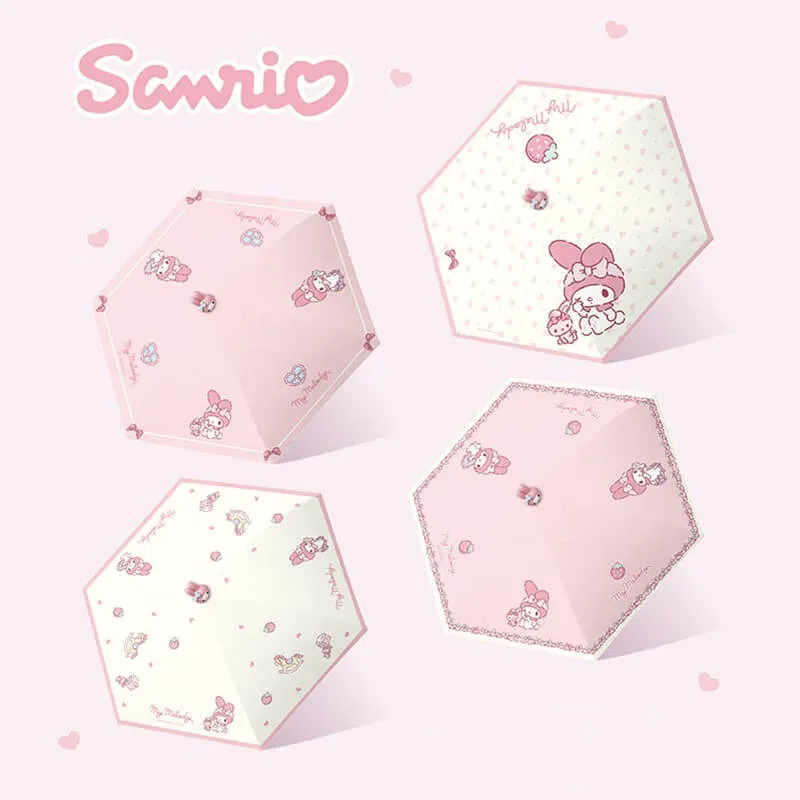Pink My Melody Doll UV Protection Umbrellas
