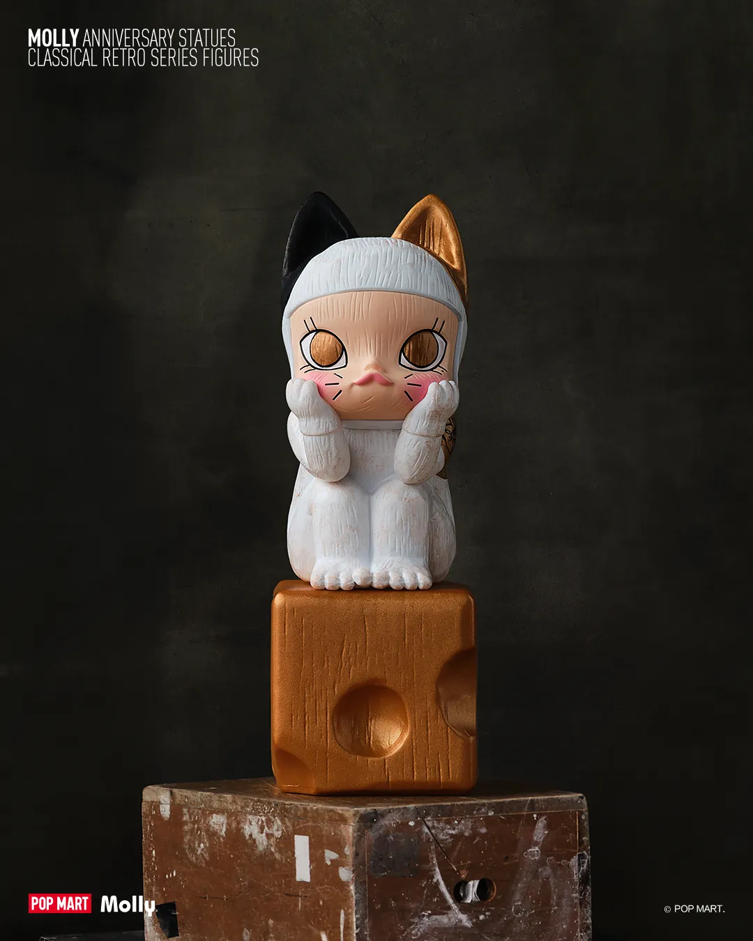 POP MART Molly Anniversary Statues Classical Retro Series