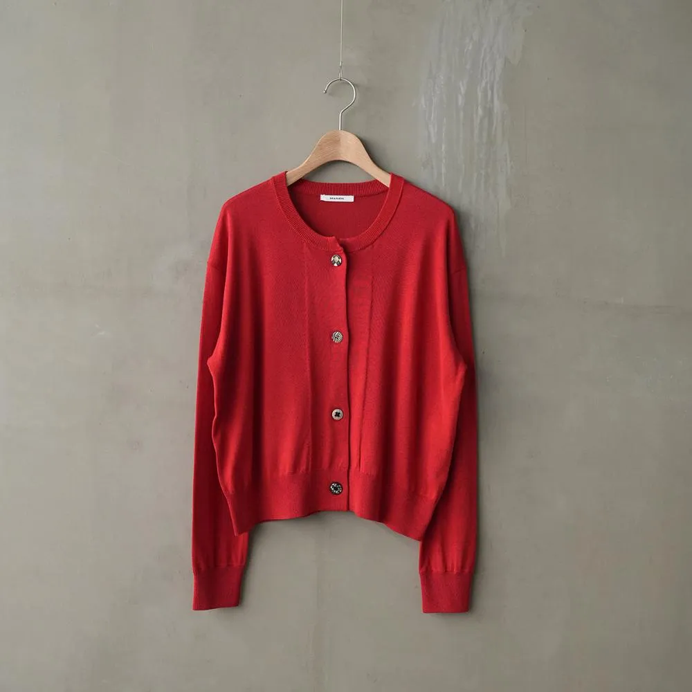 RANDOM SHELL BUTTON CARDIGAN