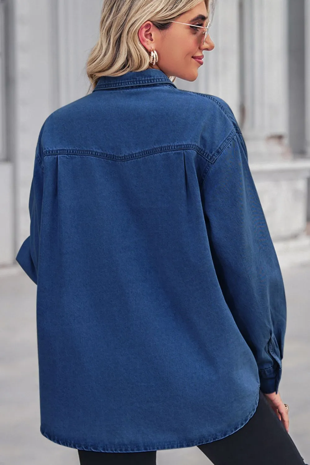 See You Again Denim Shacket