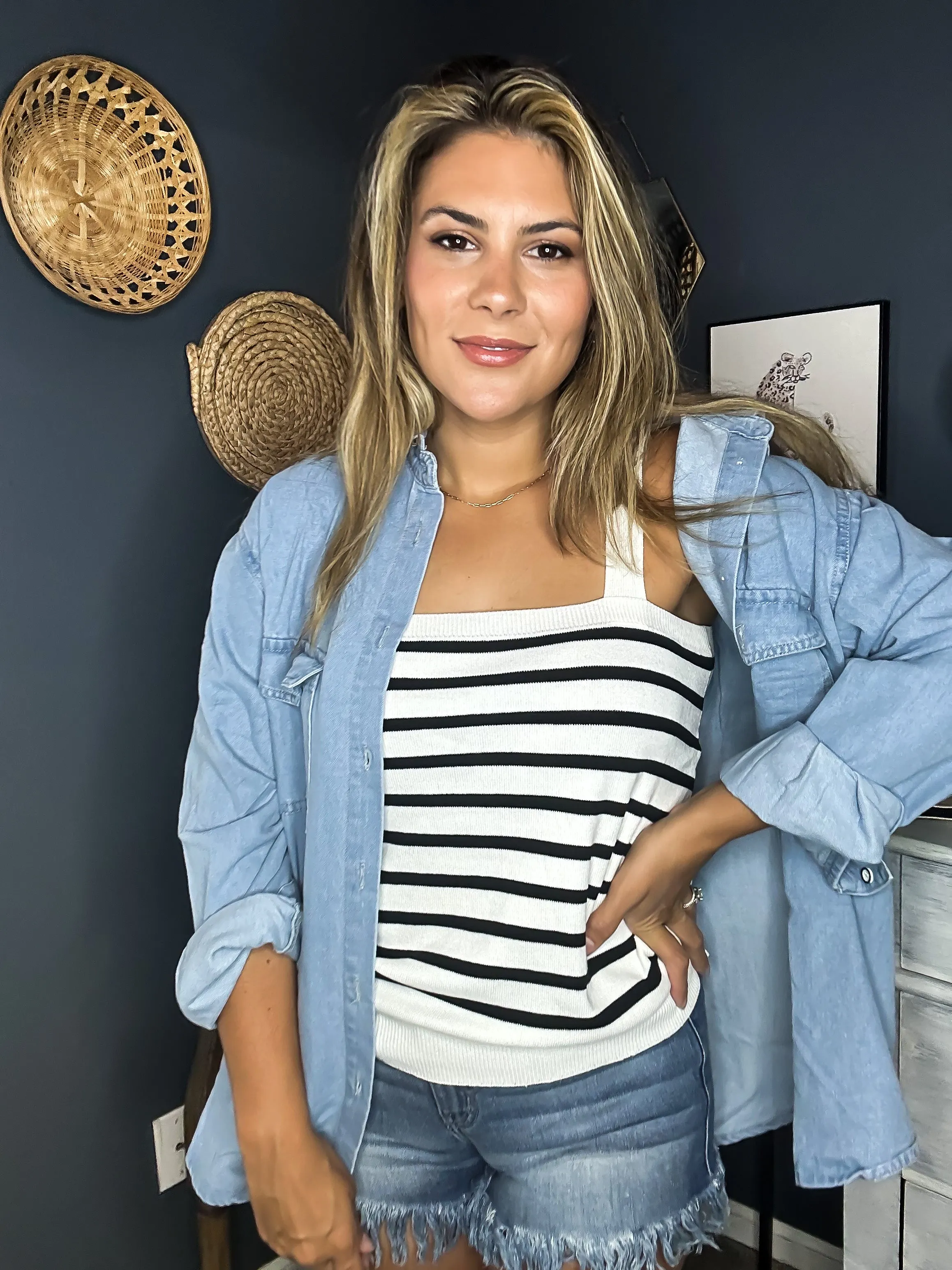 See You Again Denim Shacket