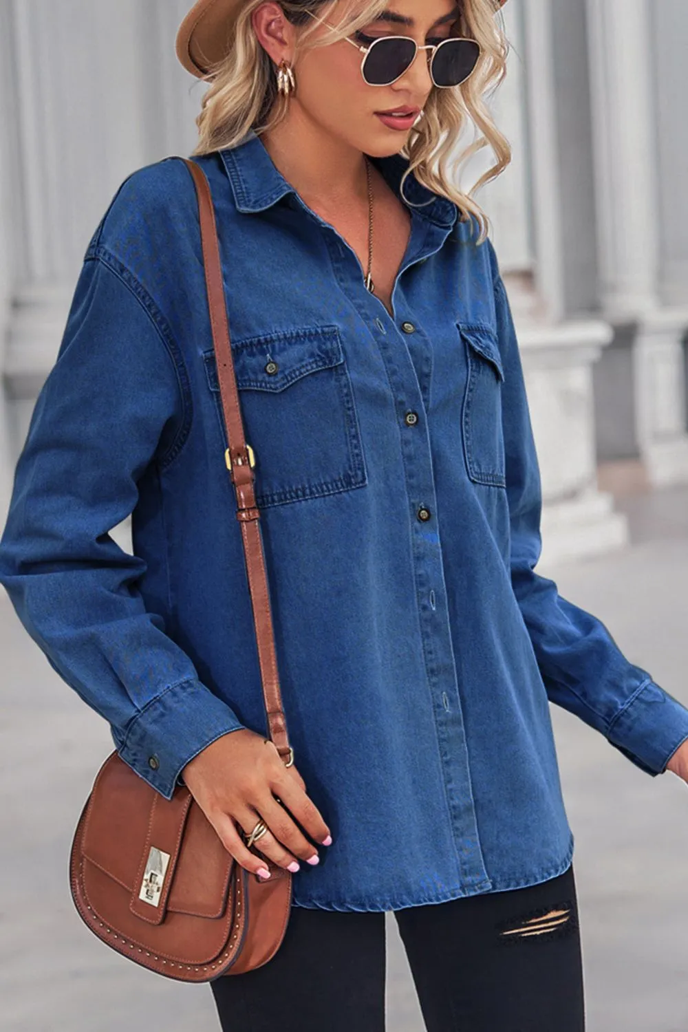 See You Again Denim Shacket