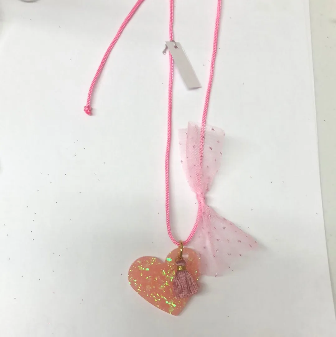 Star/heart/flower acrylic charm necklace
