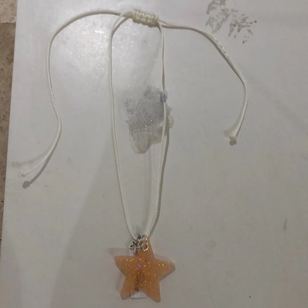 Star/heart/flower acrylic charm necklace