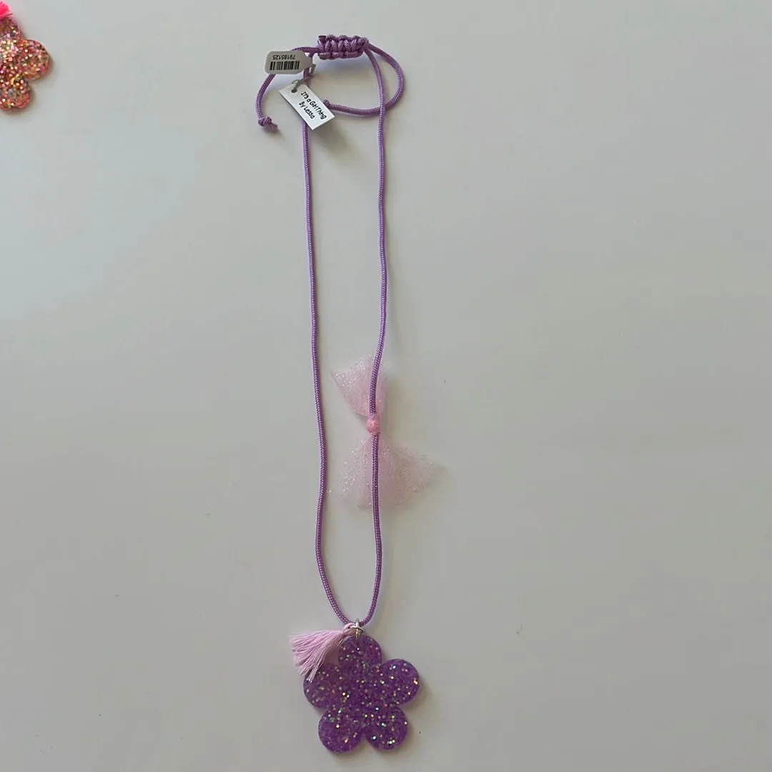 Star/heart/flower acrylic charm necklace
