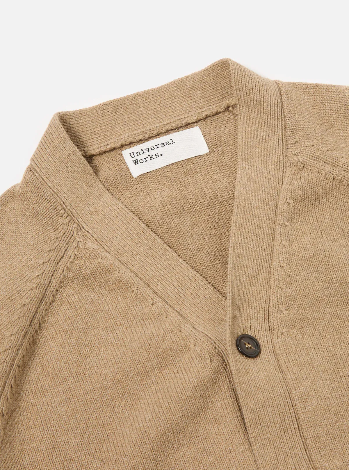 Universal Works David Cardigan Sand