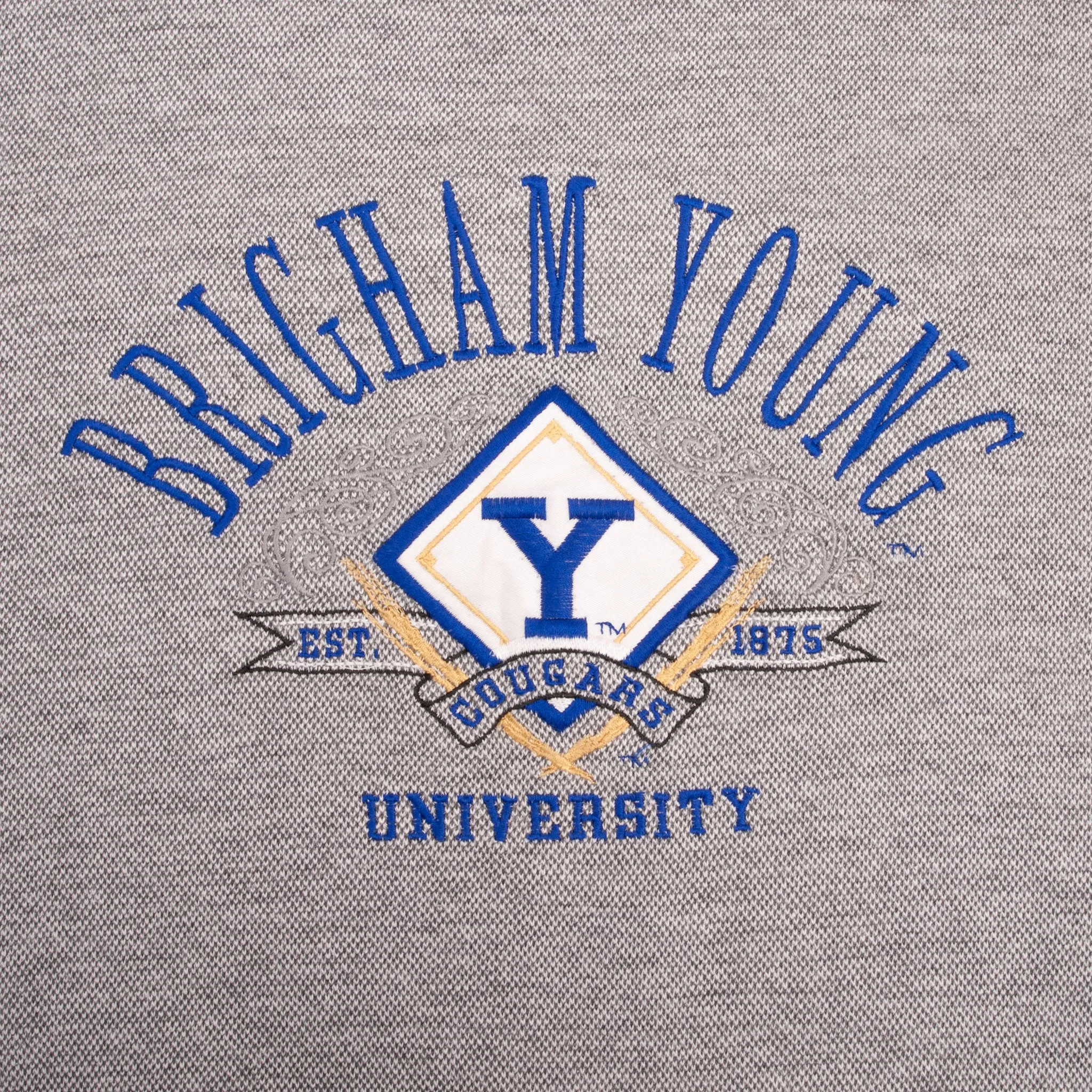 Vintage 1990s BYU Cougars Embroidered Sweatshirt - XL