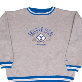 Vintage 1990s BYU Cougars Embroidered Sweatshirt - XL