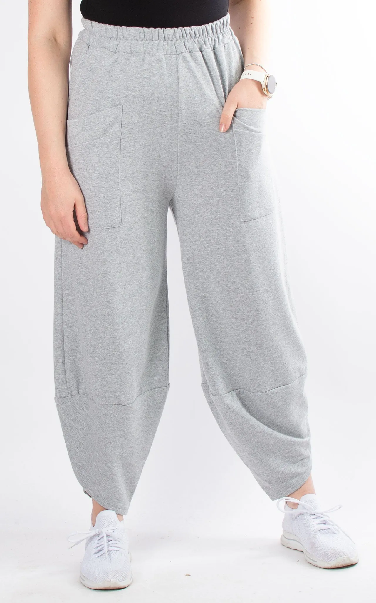 Wide Leg Pocket Joggers | Grey