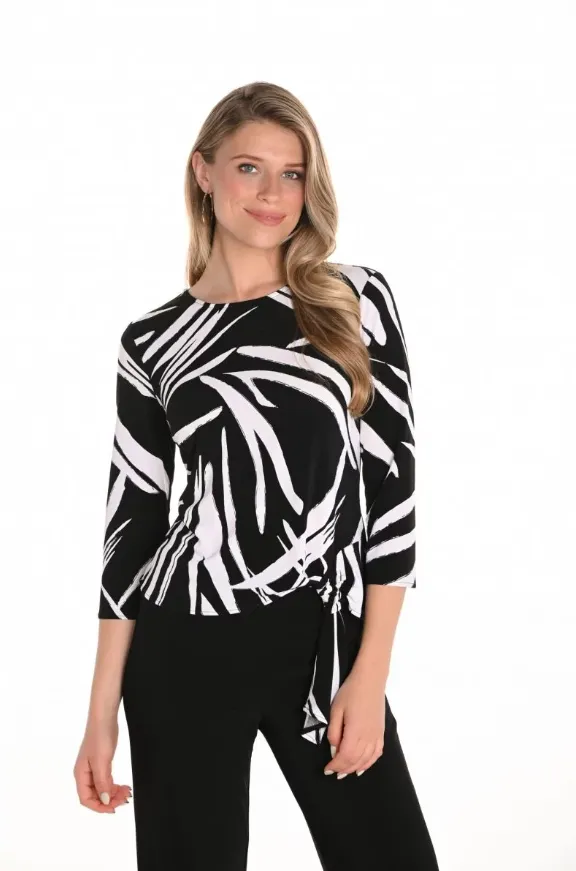 Woven Tie Front Top